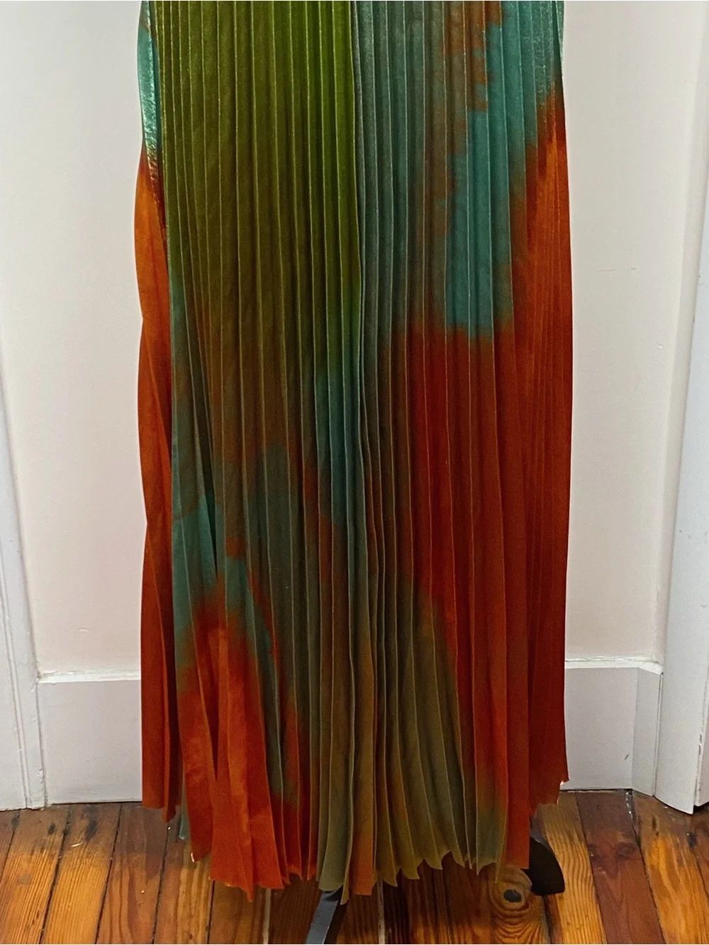Ulla Johnson Desert Topaz Pleated Dress size 8 - Picture 4 of 11